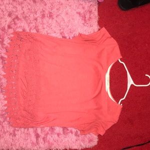 coral t-shirt